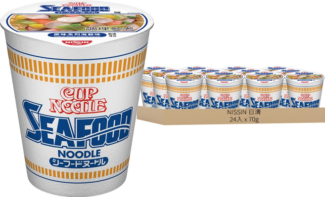 NISSIN 日清 CUP NOODLE 合味道 原味系列 海鮮味杯麵 70g, 24入