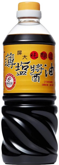 屏大 薄鹽醬油, 710ml, 1瓶