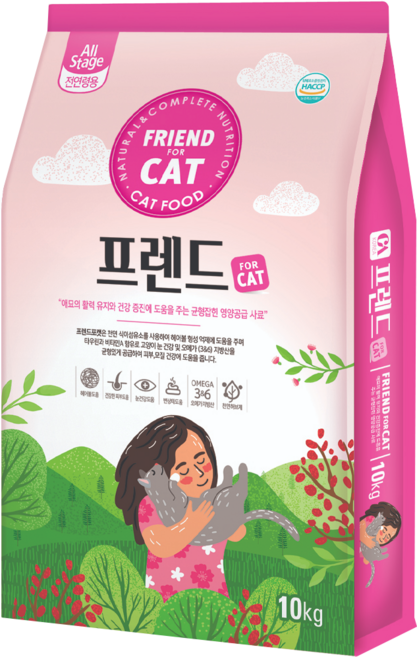 씨에이코리아 전연령 프렌드포캣 건식사료, 곡물, 10kg, 1개