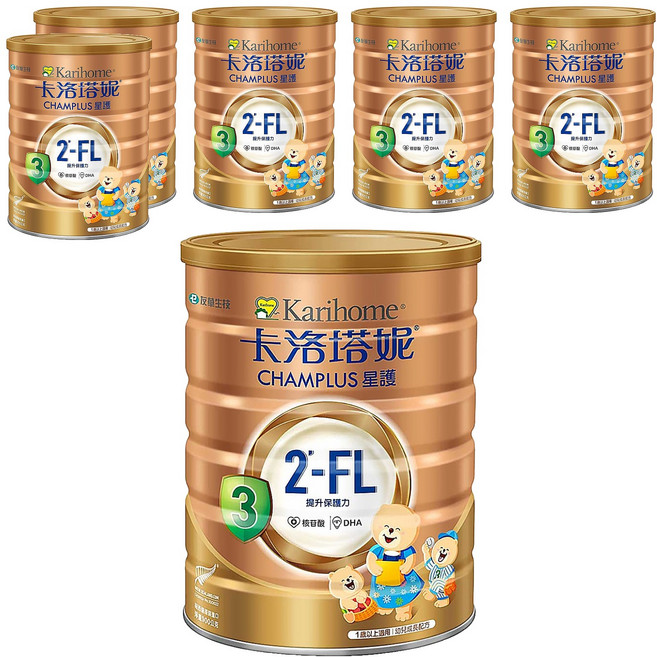 Karihome 卡洛塔妮 星護幼兒成長配方 3號 1-3歲, 900g, 6罐