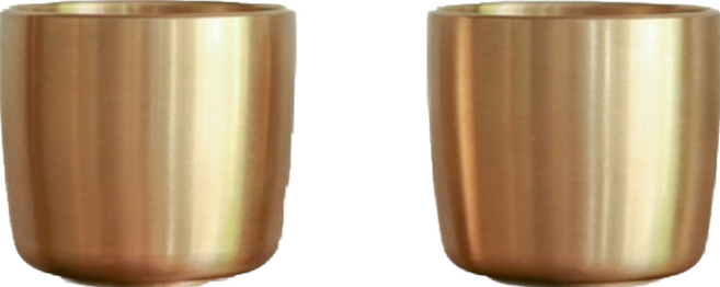 놋담 방짜유기 모던 술잔, 2개