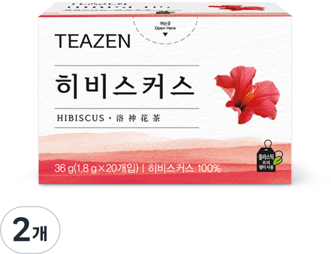 티젠 히비스커스, 1.8g, 20개입, 2개