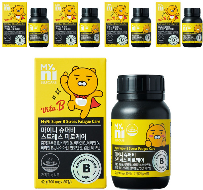 마이니 슈퍼비 스트레스 피로케어, 60정, 5개