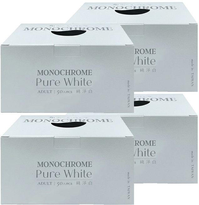 SH 上好生醫 成人平面醫療口罩 未滅菌, 純潔白, 50片, 4盒