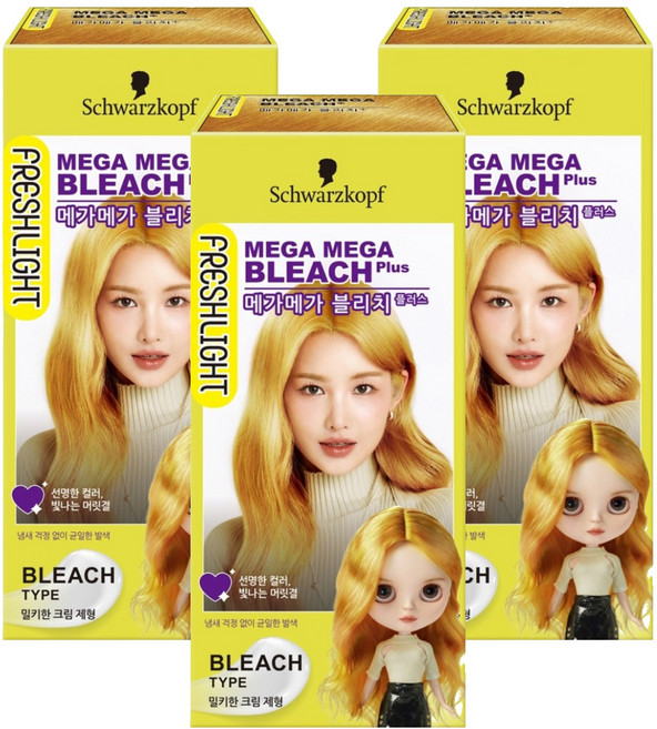 FRESHLIGHT 富麗絲 Plus 染髮脫色劑, 130ml, 3個