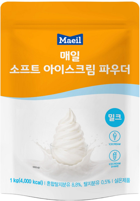매일유업 소프트 아이스크림 파우더 밀크, 1kg, 1개