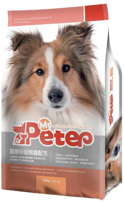 Mr.Peter 皮特先生 成犬照護配方 1歲以上, 16kg, 1袋, 關節保健
