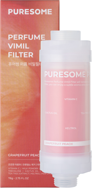 퓨어썸 퍼퓸 비밀필터, 1개, 자몽피치