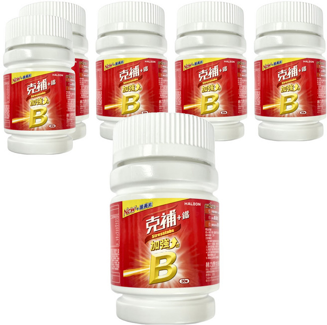 克補 加鐵加強錠, 30顆, 6罐