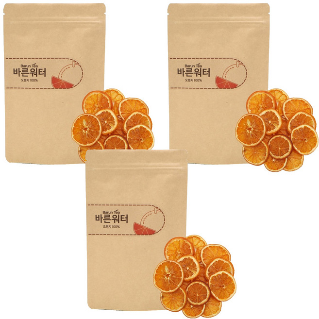 바른워터 오렌지차, 20g, 3개, 1개입