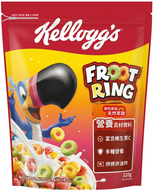 Kellogg's 家樂氏 FROOT RING 香果圈, 320g, 1包