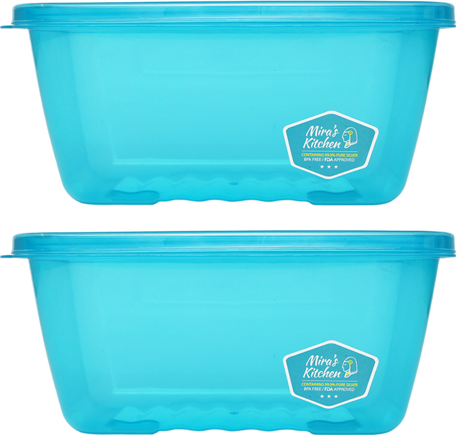 미라네주방 야채보관 밀폐 미라클통, 2개, 1.8L