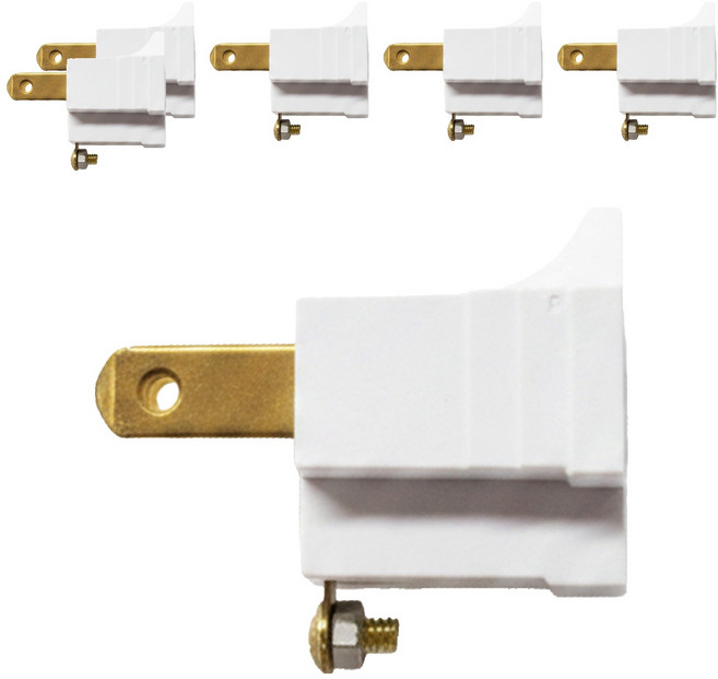 Kinyo 轉換插頭, 白色, 6個, 45mm