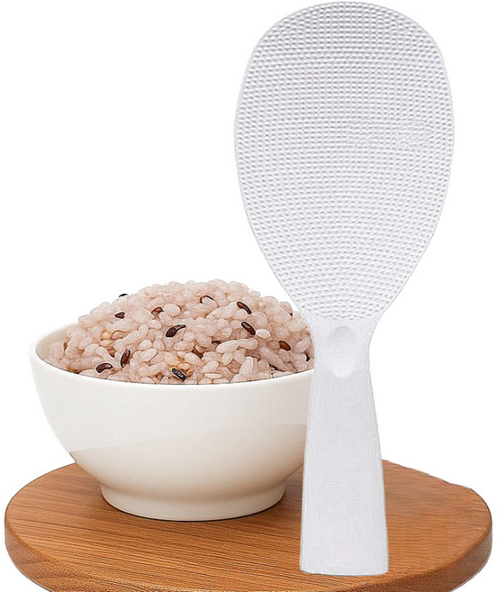 비타벨로 국산 밥알이 붙지 않는 스탠딩 밥주걱, 화이트, 1개