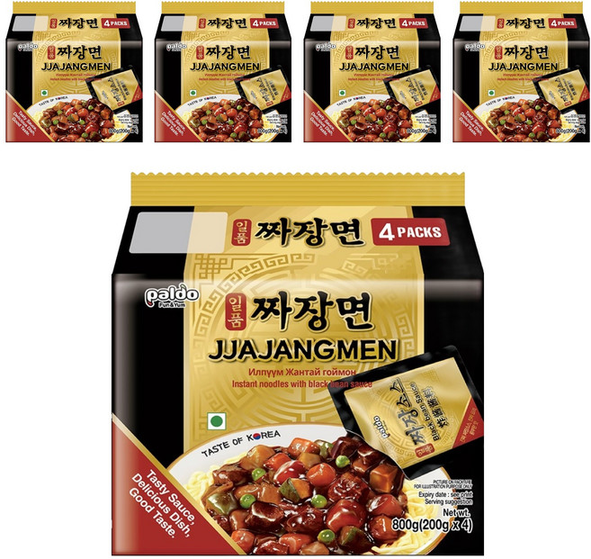 paldo 八道炸醬麵 御膳炸醬麵 200g, 20包