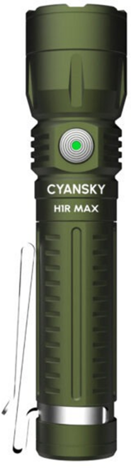 CYANSKY H1R MAX 便攜搜救手電筒 96g, 綠色, 1個