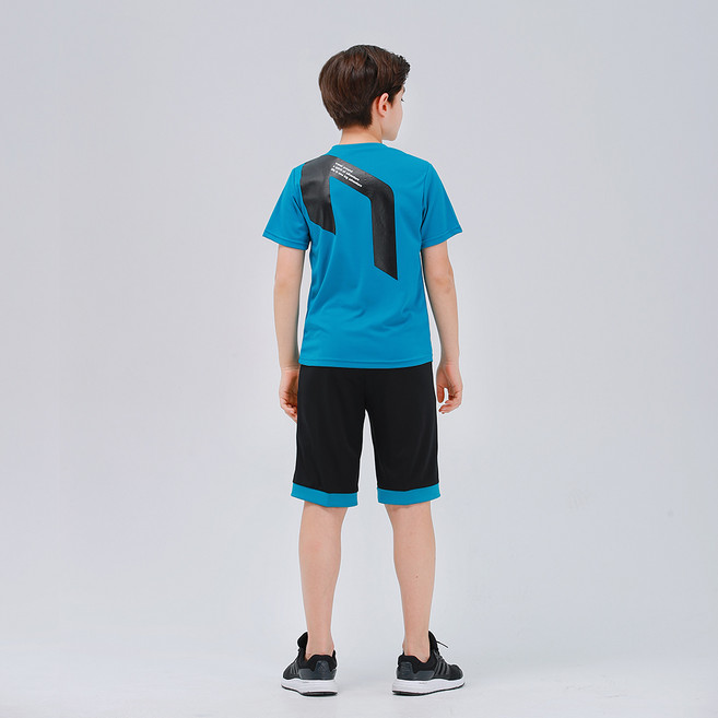 키스포 아동용 냉감 통기성 킬리티트릭 5부 트레이닝 상하의 세트