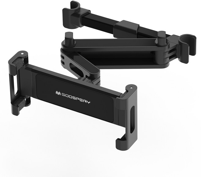 구스페리 차량 뒷자석 헤드레스트 태블릿 거치대, 1개, 블랙