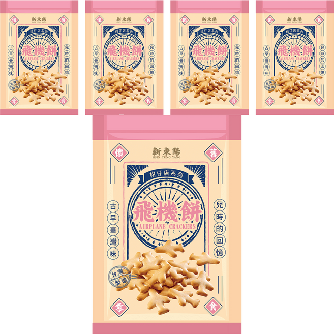 新東陽 飛機餅, 120g, 5包