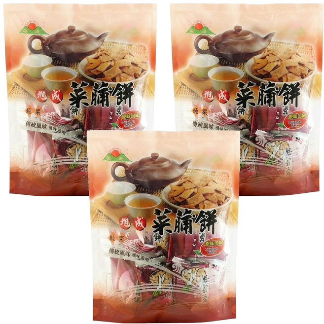 旭成 原味菜脯餅, 250g, 3袋