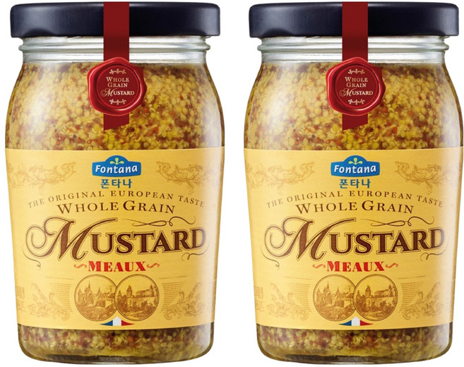 Fontana 全穀芥末籽醬, 200g, 2個