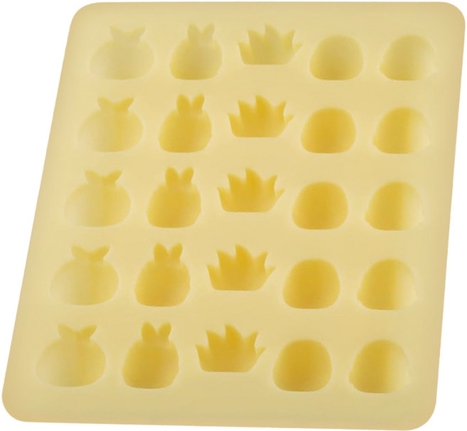 KAI 貝印 House 矽膠巧克力模25連, 米黃色, 1個
