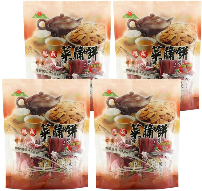 旭成 原味菜脯餅, 250g, 4袋