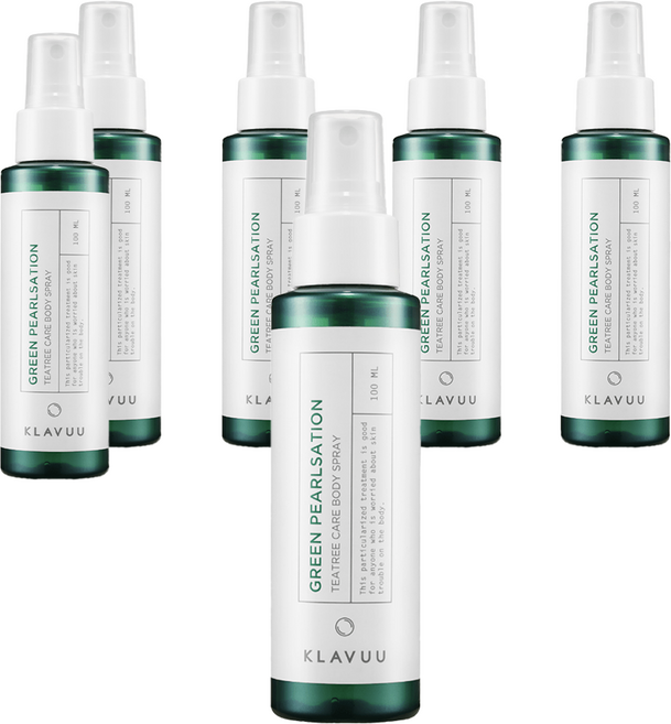 KLAVUU 克拉優 綠珍珠茶樹身體護理噴霧, 100ml, 6瓶