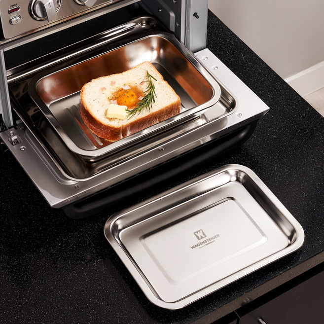 바겐슈타이거 웨이브 오븐 스텐 사각트레이, 밧드 + 트레이, 1세트