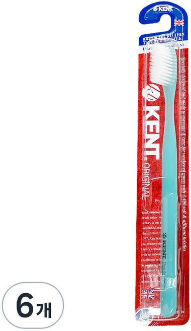 켄트 클래식 초극세모 칫솔, 1개입, 6개