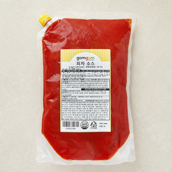 곰곰 피자 소스, 2kg, 1개