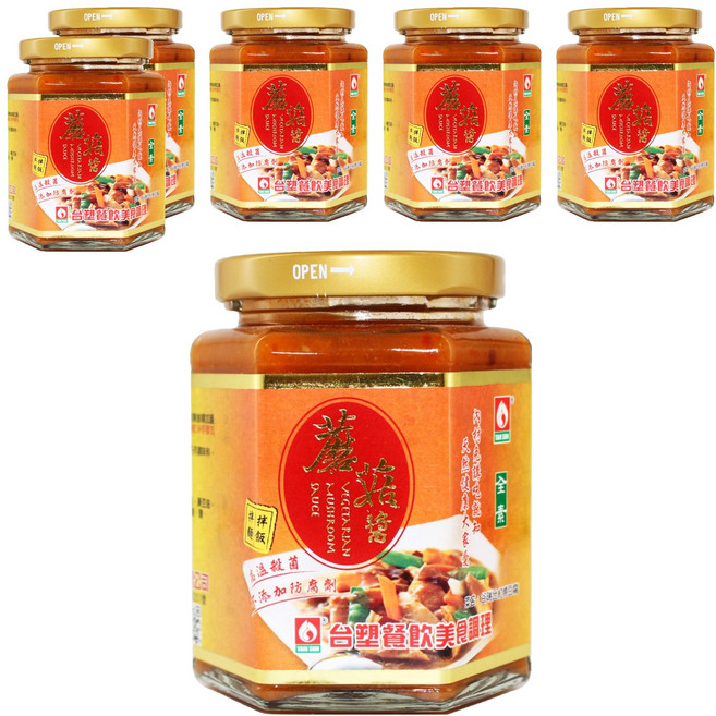 台塑餐飲 蘑菇醬 全素, 280g, 6罐