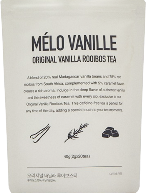 MELO VANILLE 原味香草南非國寶茶, 2g, 20包, 1袋
