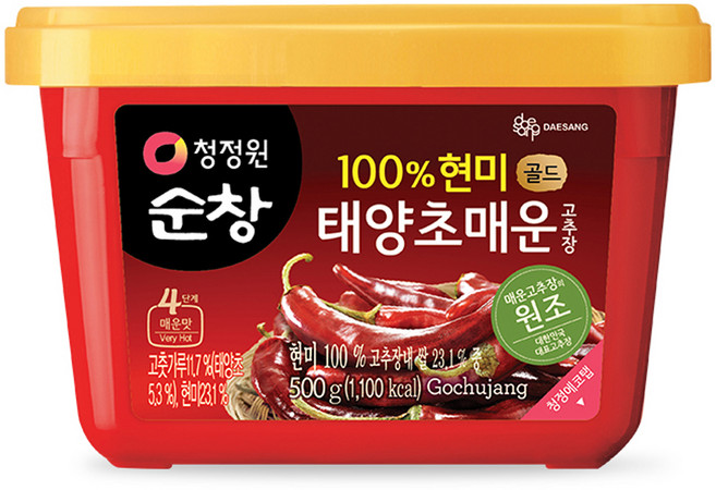 청정원순창 태양초 매운고추장 골드, 500g, 1개