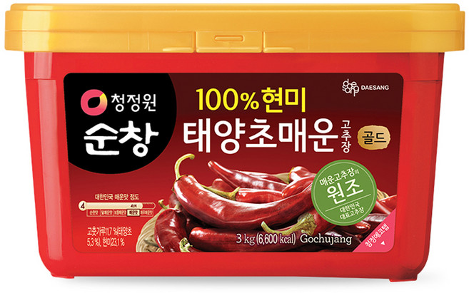 청정원순창 태양초 매운고추장 골드, 3kg, 1개