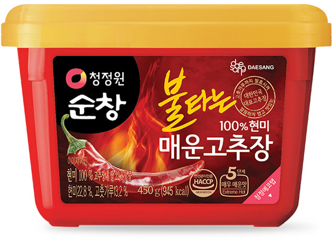 청정원순창 불타는 매운고추장, 450g, 1개