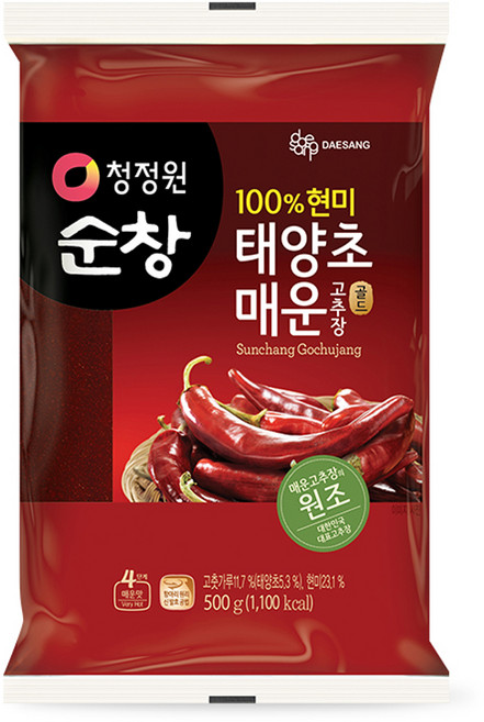 청정원 순창 태양초 매운 고추장, 500g, 1개