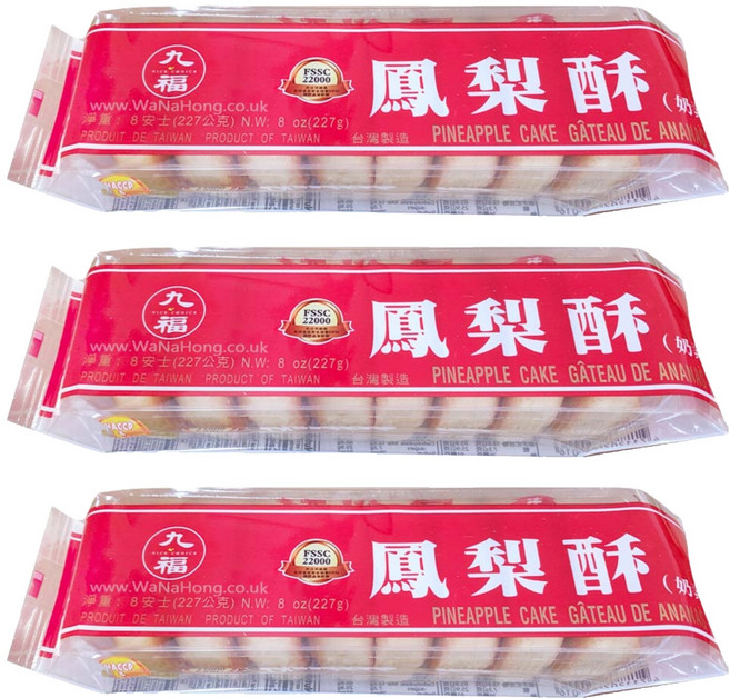 九福 鳳梨酥, 227g, 3包