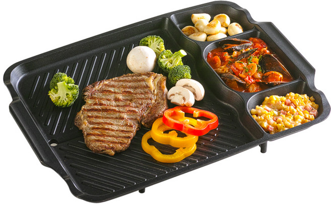 키친플라워 멀티 칸칸 구이판, 44 x 33 cm, 1개