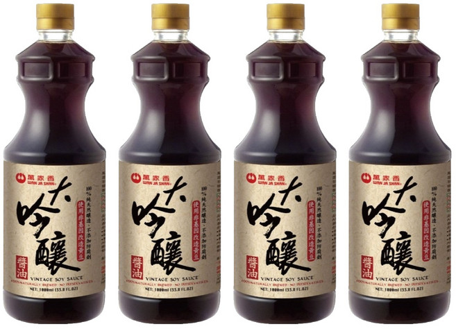 萬家香 大吟釀醬油, 1L, 4瓶