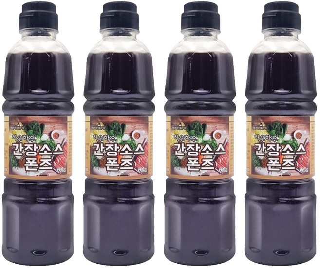 하우하우 간장 폰즈 소스, 550g, 4개