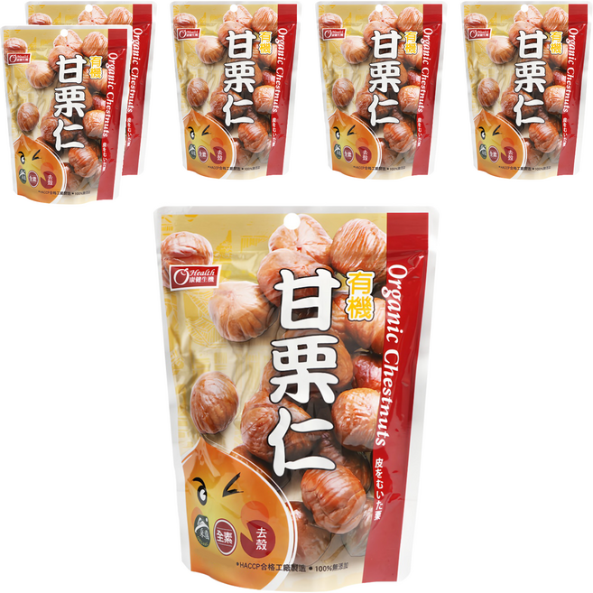 康健生機 有機甘栗仁, 150g, 6包