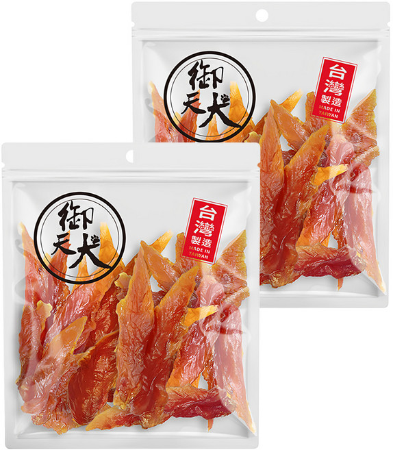御天犬 犬零食, 2包, 380g, 蜜汁雞肉片