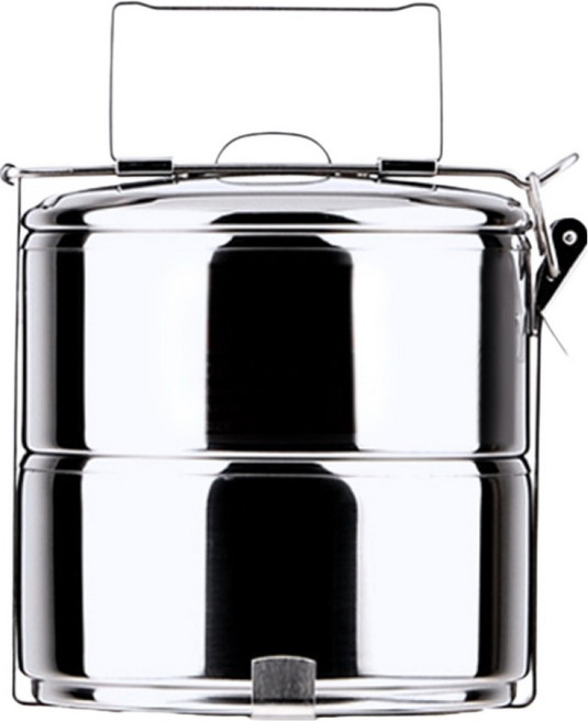 ZEBRA THAILAND 斑馬牌 304不銹鋼 多層飯盒 8102 10cm 2層 400ml, 不銹鋼 銀色, 1個