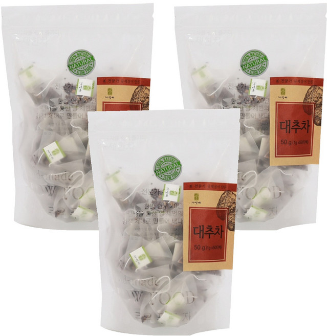 자연애 대추차, 1g, 50개입, 3개