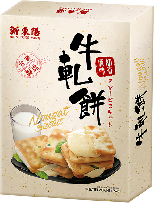 新東陽 牛軋餅 原味奶香 18包入, 252g, 1盒