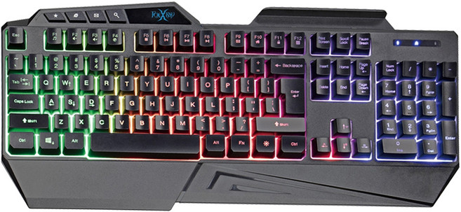 FOXXRAY 狐鐳 天創戰狐有線電競鍵盤 原廠保固, FXR-SKL-65, 黑色, 製造商軸