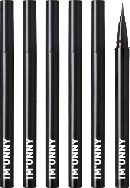 아임유니 스키니 핏 펜 아트 리퀴드 아이라이너, A01 킬블랙, 3개