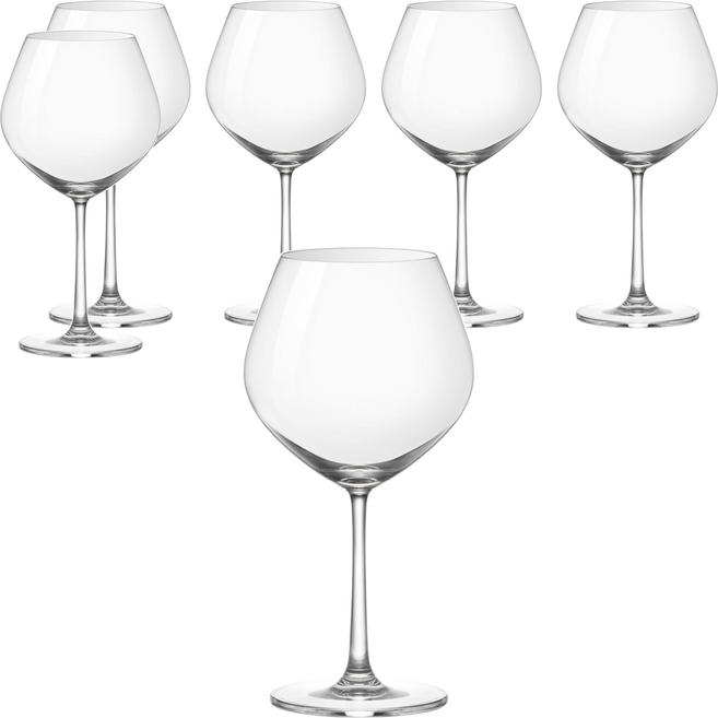 Ocean Glass 桑迪勃根地紅酒杯 透明色, 635ml, 6個