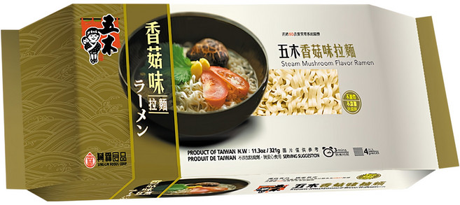 五木 香菇拉麵, 321g, 1包